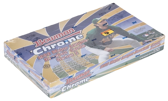 1999 Bowman Chrome MLB Series 2 Sealed Hobby Box
